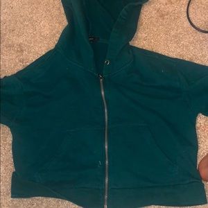 cropped hoodie